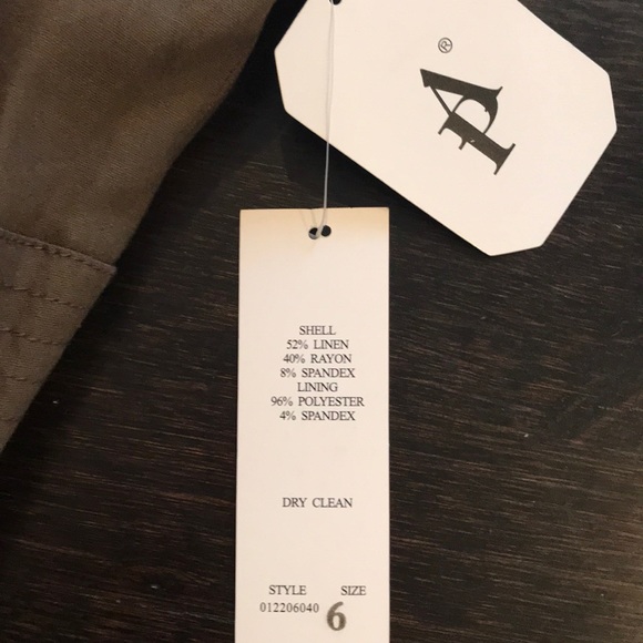 NWT Adrianna Papell linen blend dress - Picture 6 of 6